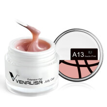 VENALISA 50ml Nude Builder Nail Gel Kit Nail Art Acrylic Nail Tender Camouflage Natural Color Poly Gel Builder Extend Construction Jelly Poly Gel