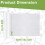 AHAQU 3 Roller Plastic Dust Sheets for Decorating, 2 x 50m/6.5 x 164ft Large Plastic Sheet Rolls 2