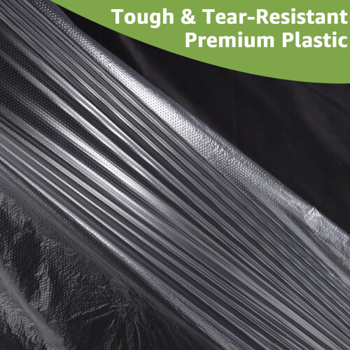 AHAQU 3 Roller Plastic Dust Sheets for Decorating, 2 x 50m/6.5 x 164ft Large Plastic Sheet Rolls 2