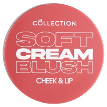 Collection Cosmetics Soft Cream Blush, Cream Lightweight Formula, Cheek Makeup, Multi-use for Cheek and Lip, 4ml, Peach Dream