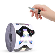 300 Pcs Nail Forms for Gel Builder, Nail Extension Stickers Roll, Self-Adhesive Nail Forms for Acrylic UV Gel Polygel
