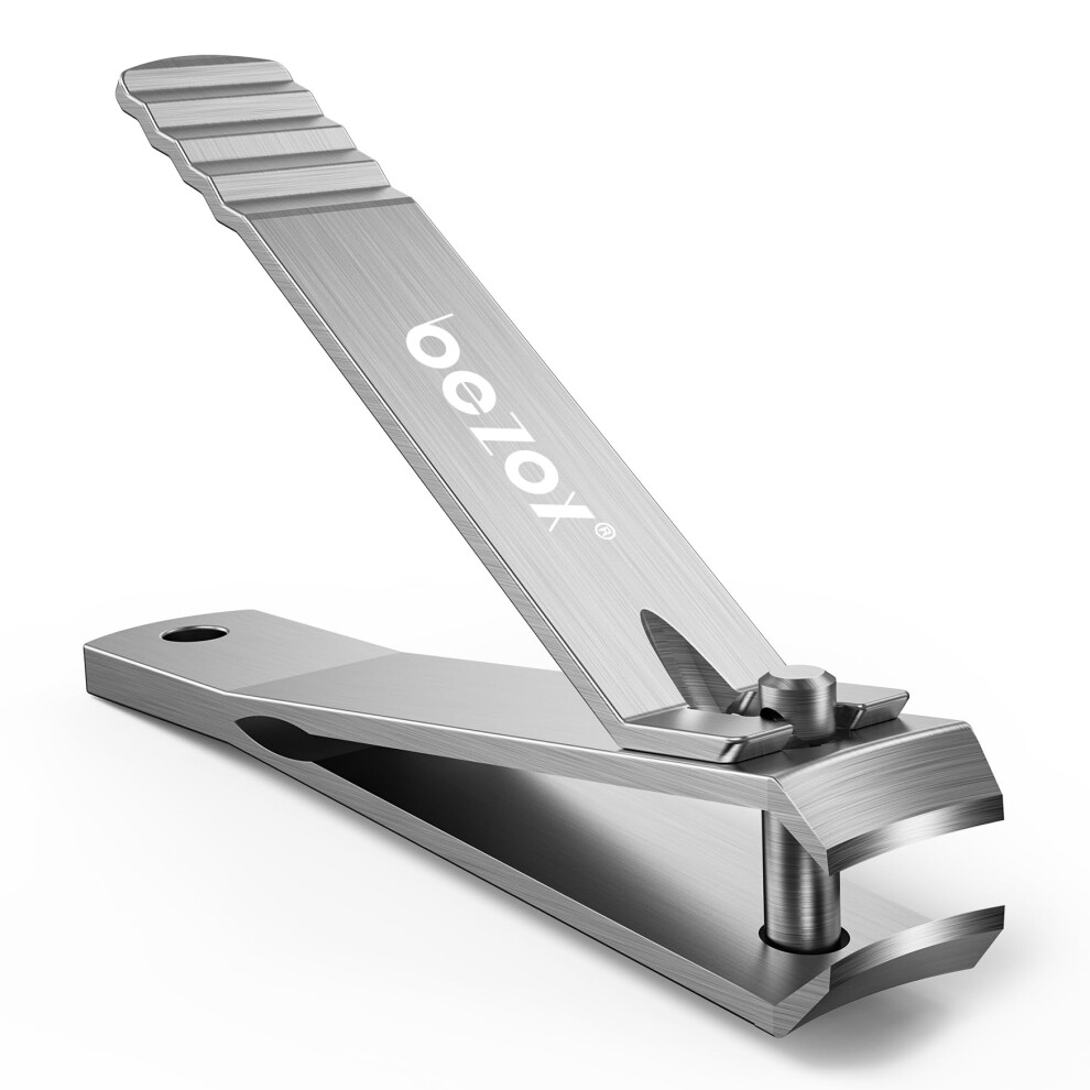Bezox Professional Large Jaw Curved Nail Clippers - Heavy Duty Nail Clippers Fingernail Toenail Clippers Trimmers - Heavy Duty Stainless Steel