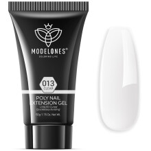 Modelones Poly Nail Gel Builder 50ML 1.76oz Clear Color Nail Extension Gel Enhancement Nail Thickening Acrylic Extension Trial Professional