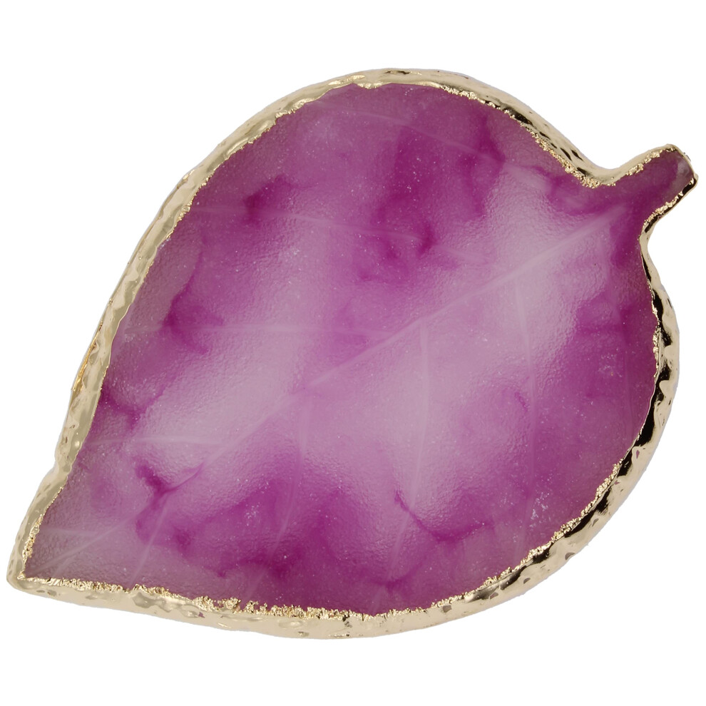 Cherry-On-Top Purple Nail Art Palette Resin Nail Art For Nail Polish Gel Polygel Varnish Colour Mix Manicure Cosmetic Tool - Leaf