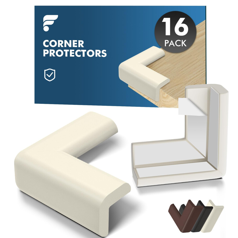 16X Corner Protectors For Kids, Thick Soft Self-Adhesive Foam Edge Protectors For Child Safety On Sharp Corners Guard, Furniture, Beds, Wall Shinfly