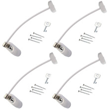 Max6mum Security Window and Door Restrictor for Baby and Child Safety - White (4 Pack)