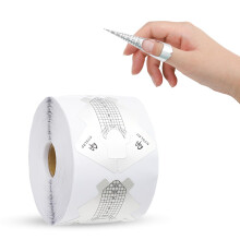 300 Pcs Nail Forms for Gel Builder, Nail Extension Stickers Roll, Self-Adhesive Nail Forms for Acrylic UV Gel Polygel