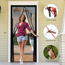 Fillis Magnetic Fly Screen Doors 100x200cm Mosquito Proof Door Curtain