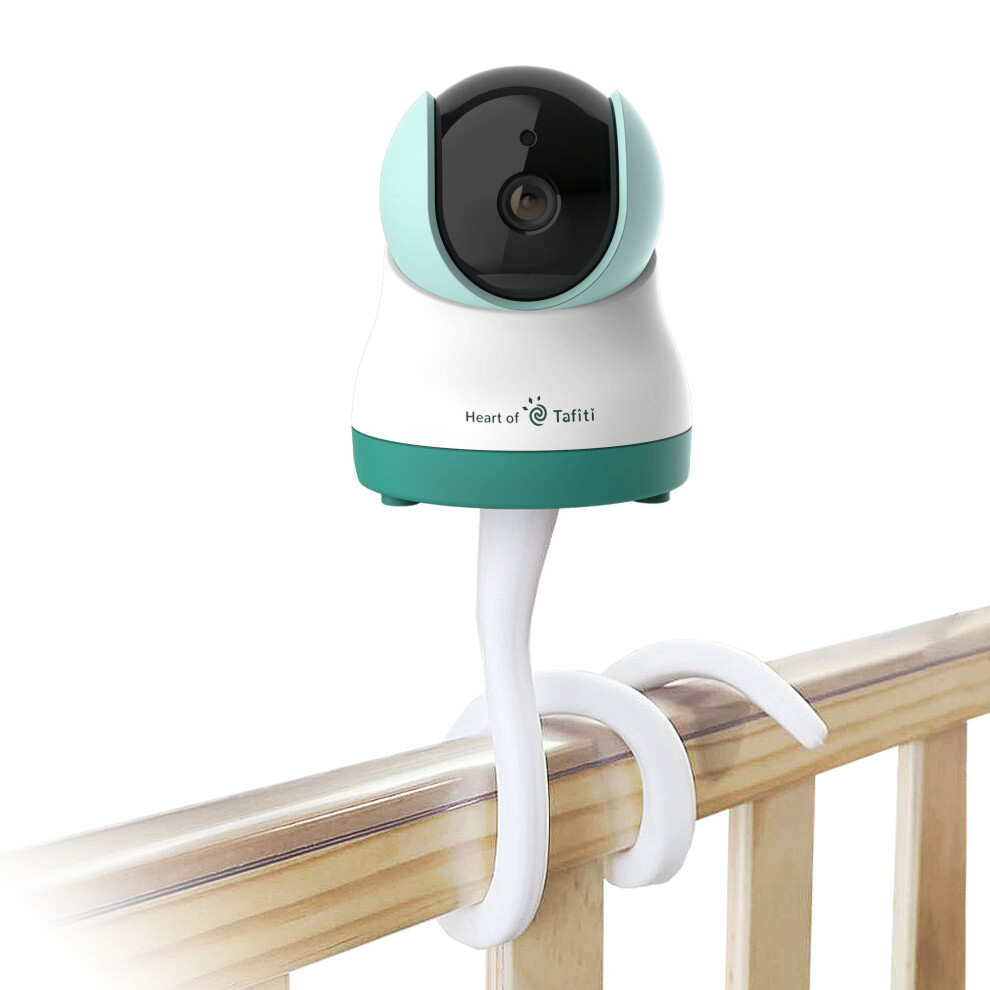 Baby Monitor Mount – Flexible Holder, 1/4" Screw Compatible With Babystar, Vtech, Nanit, Motorola & More, Secure & Adjustable Heart Of Tafiti