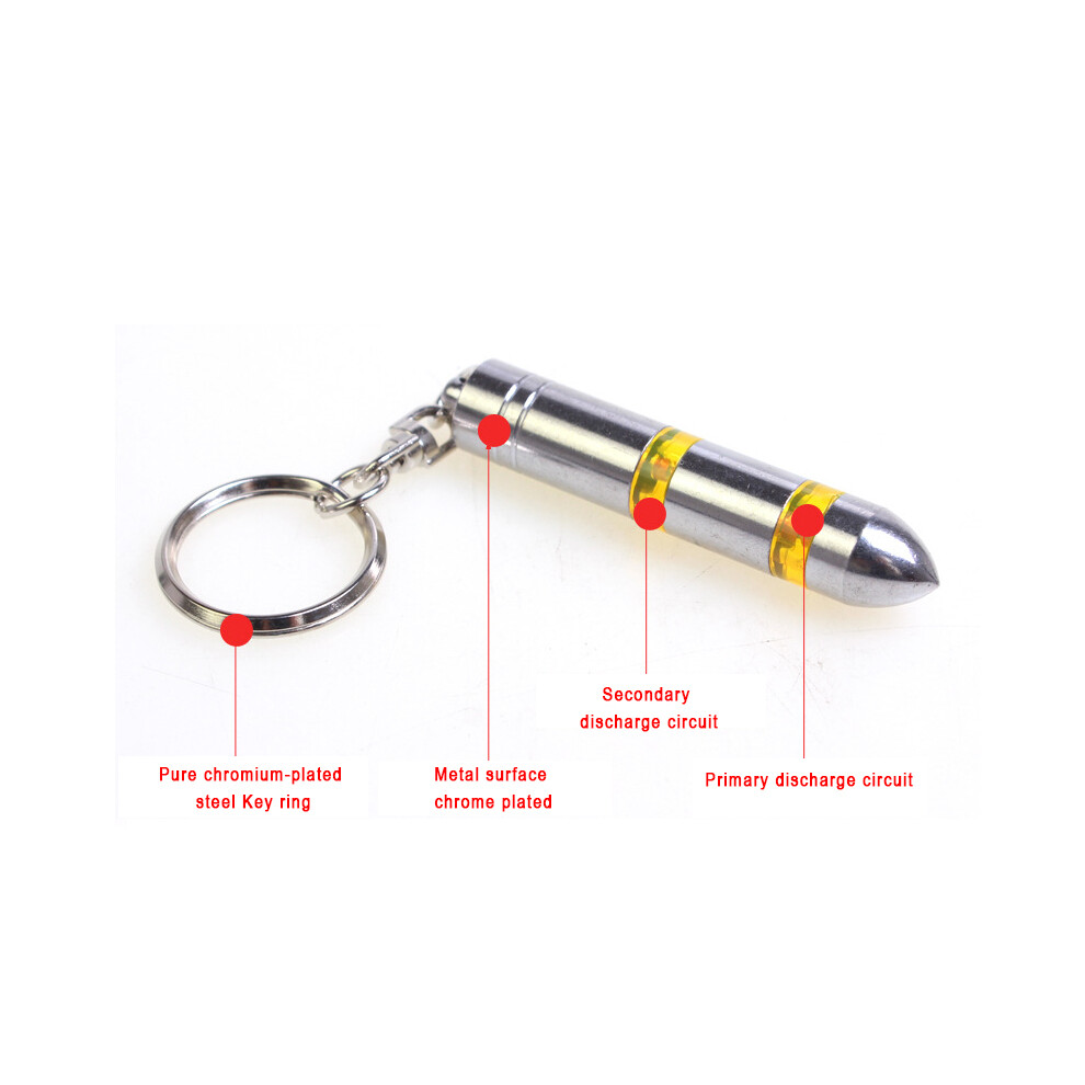 (Black) Anti-Static Keychain Discharger - Static Eliminator For Humans & Cars Black 123643755080