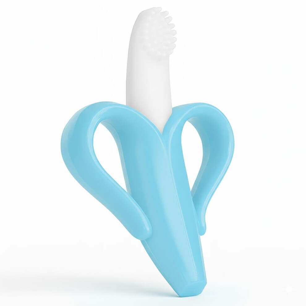 Banana Teether For Babys - Toothbrush For Teething - In Different Colours With Gift Bag Babyherz