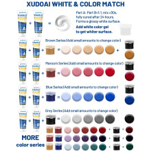 Marble and Granite Repair Kit (Color Match), 160g/5.64oz Quartz Countertop Repair Kit For Chips Holes Dents Defects Scratches Cracks, DIY Fix Reattac