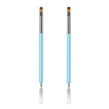 Nail Brushes, 2Pcs Nail Art Brushes, Dual-Ended Polygel Brush & Picker tool, Magic Extender Gel Tool for UV/LED Nail Art, Acrylic Nails Extension