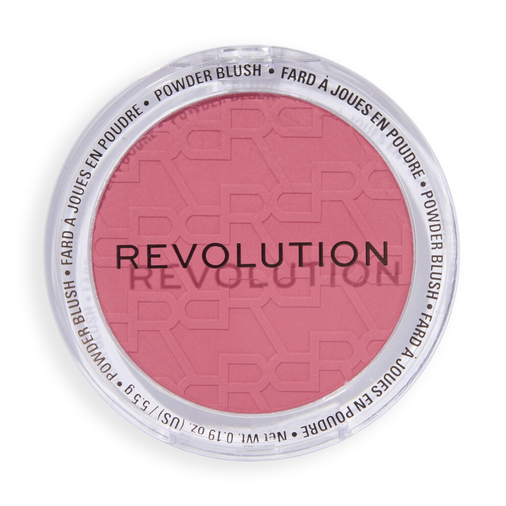 Revolution Beauty London Pink Revolution Blusher Reloaded, Airbrush Effect, Buildable Blush, Soft Matte Finish, Vegan & Cruelty-Free, Lady, 7.5G