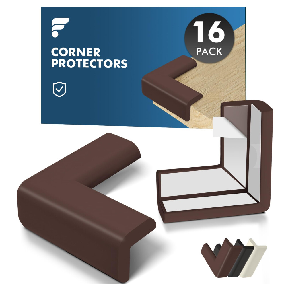 16X Corner Protectors For Kids, Thick Soft Self-Adhesive Foam Edge Protectors For Child Safety On Sharp Corners Guard, Furniture, Beds Shinfly