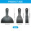 Brilovent 3pc Versatile Plastic Scraper Set - Putty Scraper, Flexible Putty Filler Scraper Tools for Spackling, Patching, Smoothing and Filling 2
