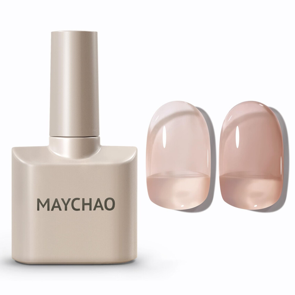 Maychao Red 15Ml Jelly Gel Nail Polish, Gel Polish Soak Off Uv Led Nail Polish Nail Art Starter Manicure Salon Diy At Home, 0.5 Oz