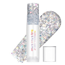 Glitter Stick for Face, Body & Hair – Highlighter Makeup Stick with Chunky Holographic Shimmer, Waterproof Sparkle Powder for Festivals, Parties