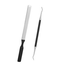 2 PCS Toe Nail Files for Fungal Thick Nails,Long Steel Nail File for Onychomycosis, Fungal & Ingrown Nails