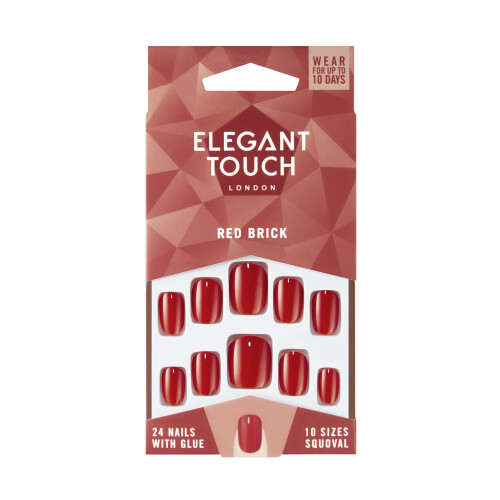 Elegant Touch Elegant Touch Colour False Nails - RED BRICK