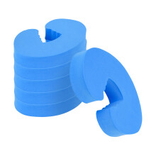 Door Stopper for Children and Pets, 6 Pieces, in Blue, Made of Foam, Finger Pinch Protection, for Room Doors and Sliding Doors