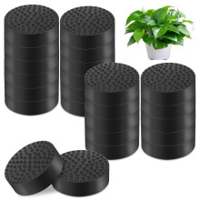 AMFUN 40 Pack Plant Pot Feet, Invisible Stands for Garden Pots, Round Black Flower Pot Risers, Invisible Risers for Indoor and Outdoor Plants