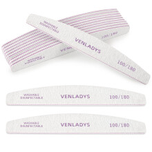 12 Pack Extra-Thick Professional Nail Files – Heavy-Duty Emery Boards, 100/180 Grit for Home & Salon Use – Sturdy, Washable & Long-Lasting
