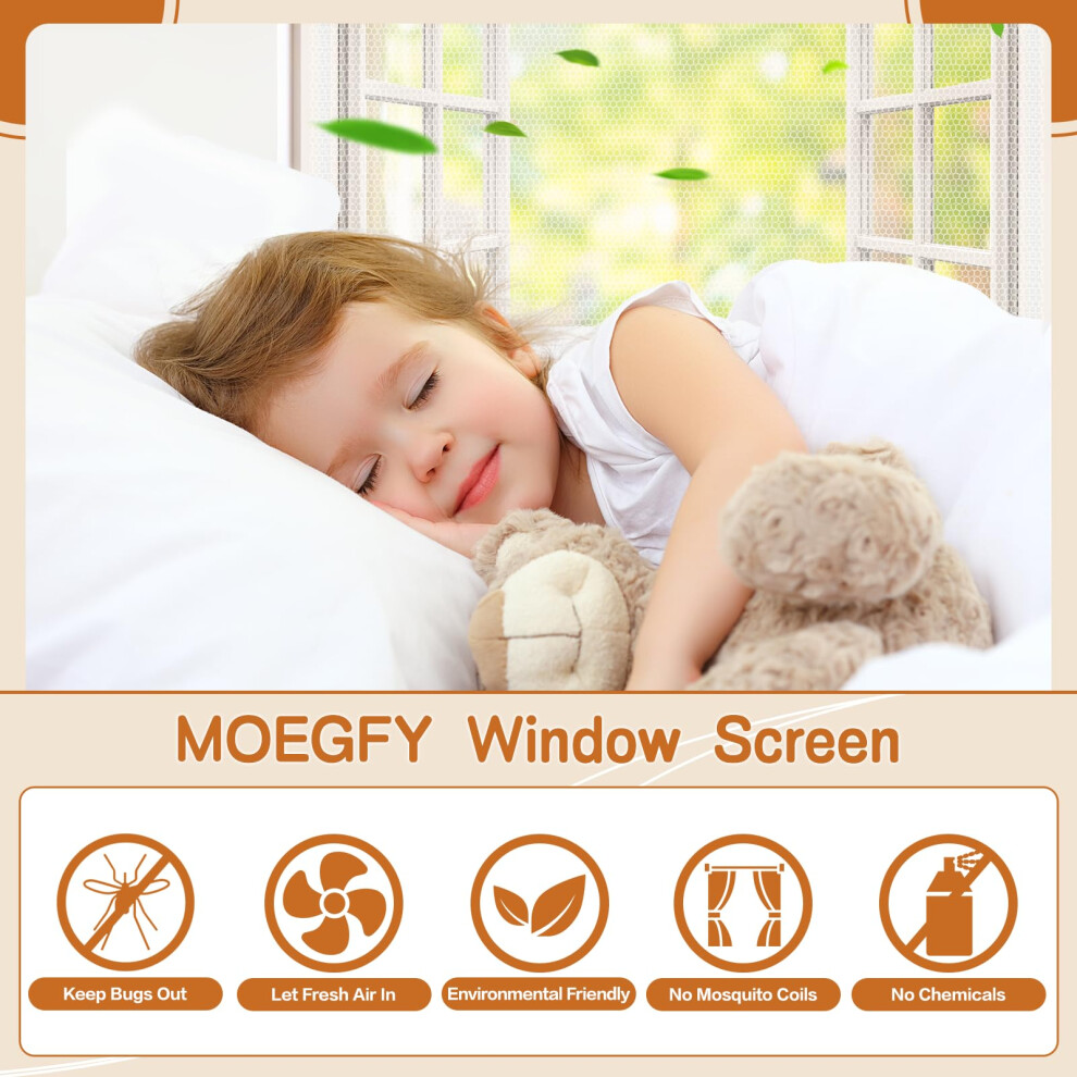 Fly Screens For Windows 3 Pack Selfadhesives Window Netting For Insect 5000153476528