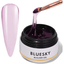 Bluesky Builder Gel For Nails and Nail Extensions, Nail Strengthener and Nail Repair, Soak Off – Soft Clear Pink, 15 ml