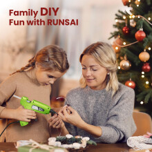 RUNSAI Hot Glue Gun for Crafting Mini Hot Melt Glue Gun Kit with 30pcs