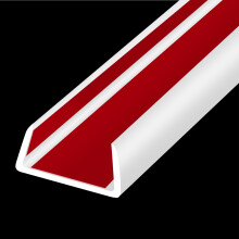 Rubber Edge Trim, Flexible Self-Adhesive U Shaped Peel and Stick Edge Banding, 25 mm(1") Big Size U Channel Edge Protector