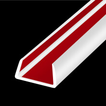 Rubber Edge Trim, Flexible Self-Adhesive U Shaped Peel and Stick Edge Banding, 19mm(3/4") Wide Size U Channel Edge Protector