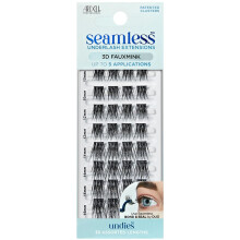Ardell Seamless Undies Underlash Eyelash Extensions Refill, 3D Faux Mink Lash Cluster Kit, Full Volume & Intense Black Lashes, Up to 5 Applications