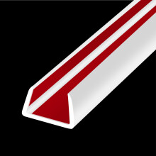 Rubber Edge Trim, Flexible Self Adhesive U Shaped Peel and Stick Edge Banding, 12mm(1/2") Wide U Channel Edge Protector