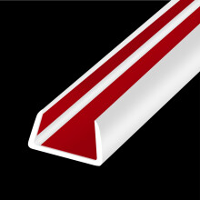 Rubber Edge Trim, Flexible Self Adhesive U Shaped Peel and Stick Edge Banding, 16mm(5/8") Wide U Channel Edge Protector, Baby Proof Edge Guards for W