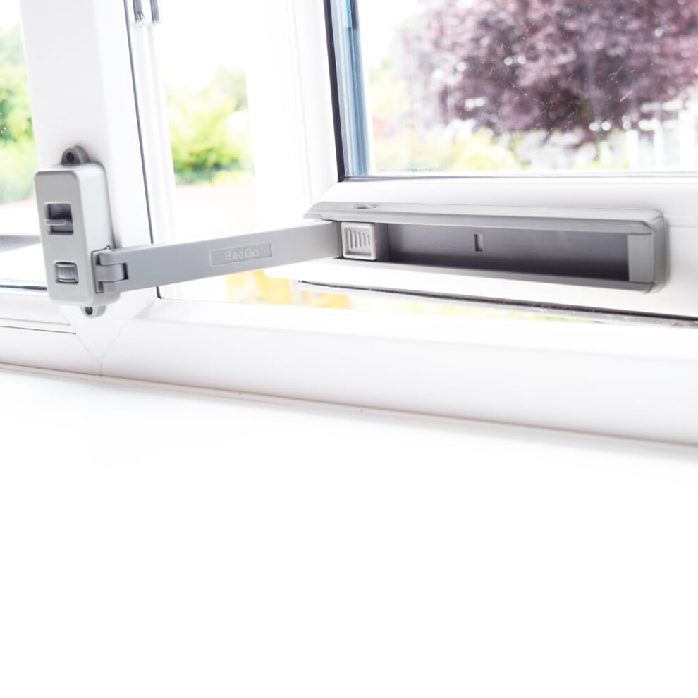 Window Restrictor For Upvc Windows – Child Proofing & Cat Window Guard | Self-Adhesive No-Drill Window Lock | No Tools Required Beego