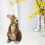 Osterhasenfigur aus Stroh, 20 cm, handgefertigt 4