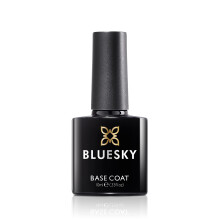 Bluesky Gel Nail Polish, Base Coat, Strong Adhesion, Long Lasting Manicures, Clear, 10 ml (Requires Curing Under LED UV Lamp)