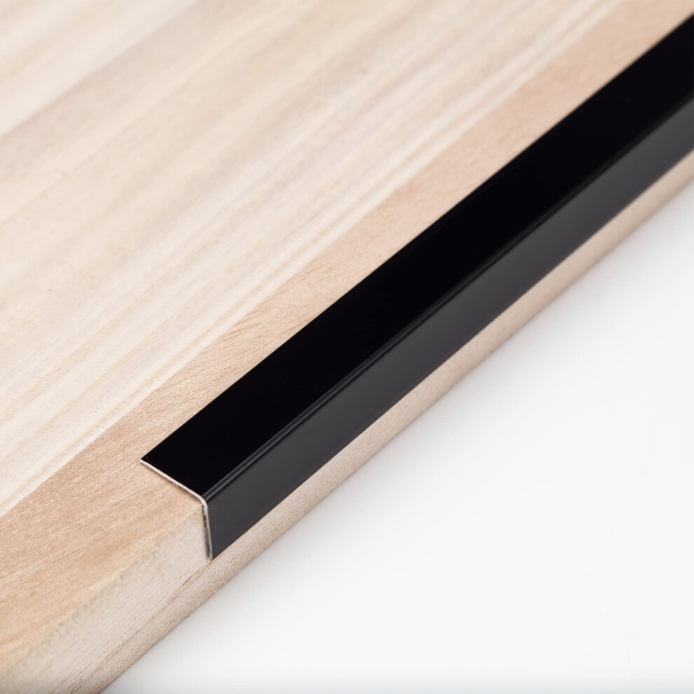 Aluminum Peel And Stick L Molding Corner Guards With 90 Angle For Wall Door Frame Cabinet Baseboard Protection And Decoration, 1.3M X 2Cm Trimold