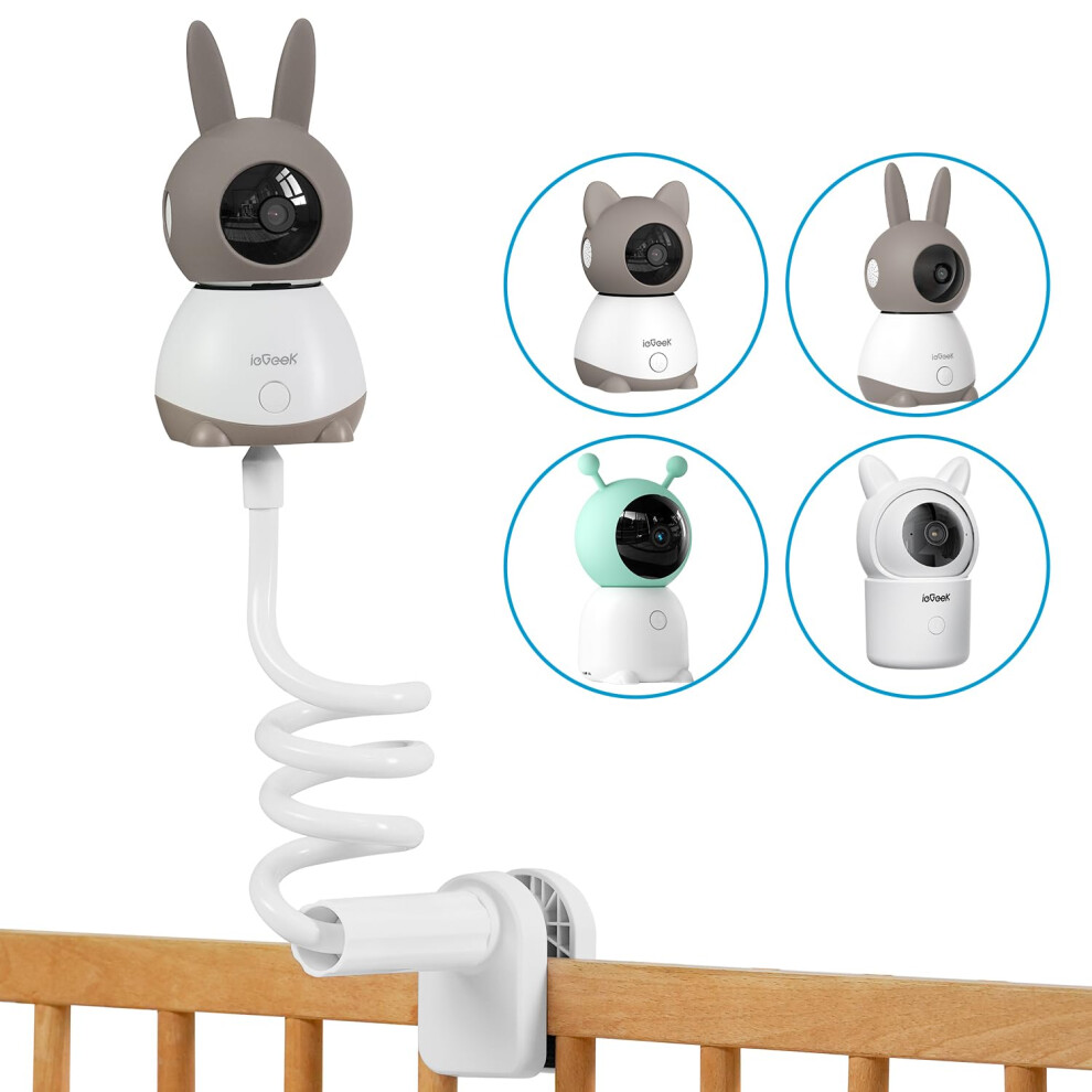 80Cm Baby Monitor Stand, 360 Flexible Baby Monitor Holder For Crib, Compatible Bm1t, Bm5 And Any Camera With 1/4 Screw Mount Iegeek
