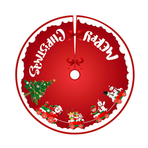48 Zoll Samt-Weihnachtsbaumdecke
