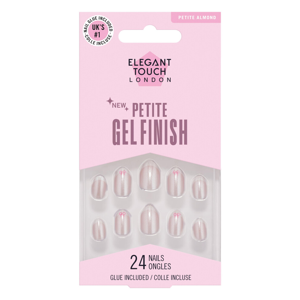 Elegant Touch Petite Gel Finish Bows Pink