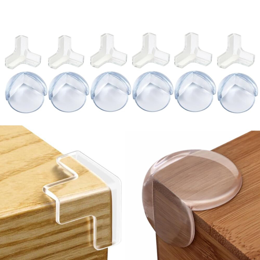Corner Protectors For Kids - Baby Proofing Table Corner Protectors For Baby Child Safety Corner Guards & Edge Protectors With Strong Adhesive Inabias