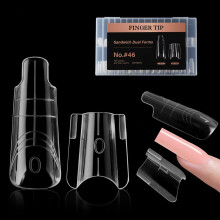 Nymora Professional Sandwich Dual Nail Forms 280 Pieces (14 Sizes), Reusable Polygel Tips for Flawless Gel Extension, No Filing, No Overflow
