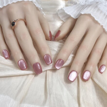 Pure Handmade Nails Press on Nail Reusable Fake Nails Short Long Medium Stick on Nails French Tip False Nails 10pcs with Jelly Adhesive Tabs File