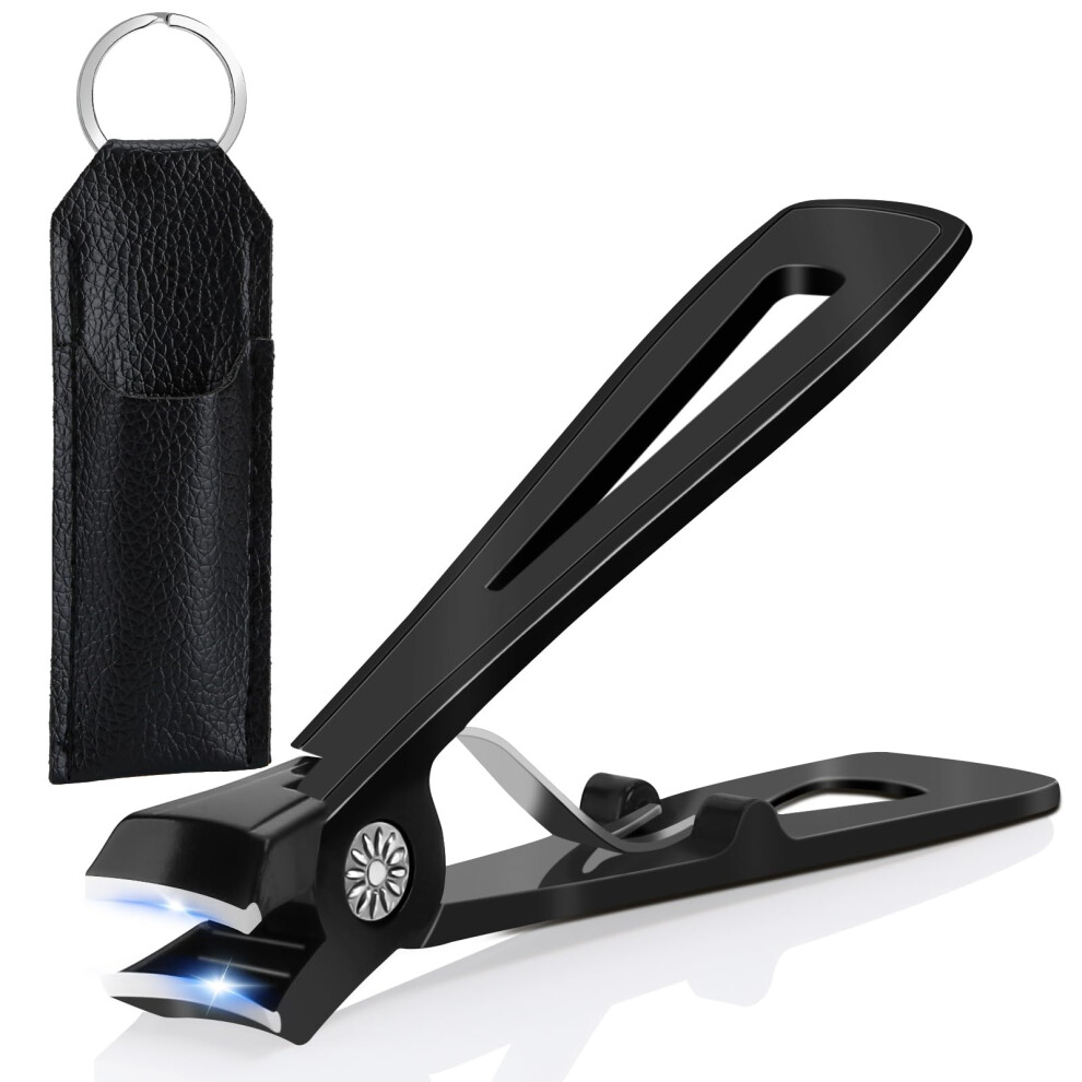 Euqvunn Nail Clippers, Toe Nail Clippers For Thick Nails, Heavy Duty Toenail Clippers With 16Mm Wide Jaw Opening, Large Fingernail Clippers