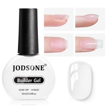 JODSONE All in One Fast & Easy Clear Builder Gel 10ml – Builder Gel for Nails, Nail Strengthener and Extender for Long
