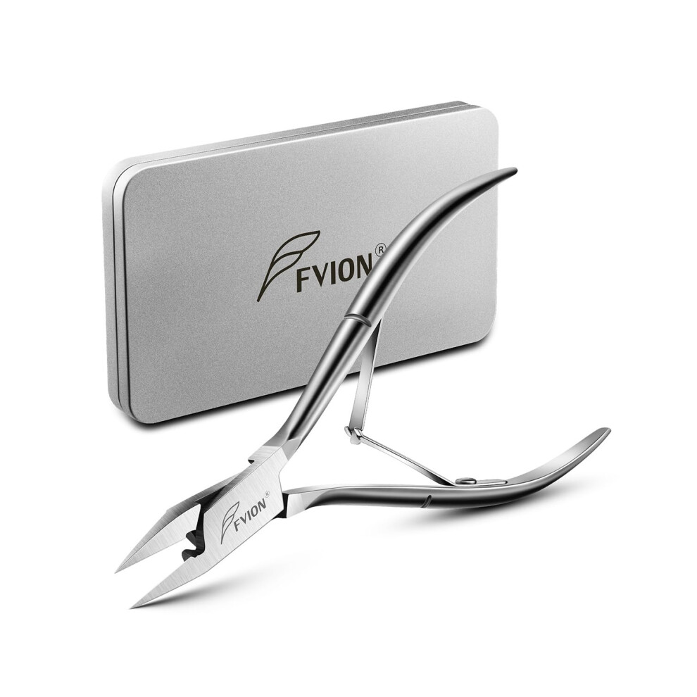 Fvion Toenail Clippers For Thick & Ingrown Nails Â Straight Blade Ingrown Nail Clippers, Wide Jaw Nail Cutter For Hard Toenails