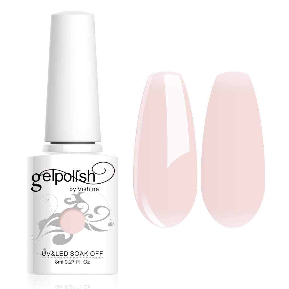 Vishine 8Ml Gelpolish Manicure Salon Uv Led Soak Off Gel Nail Polish Varnish Color Mistyrose #1361