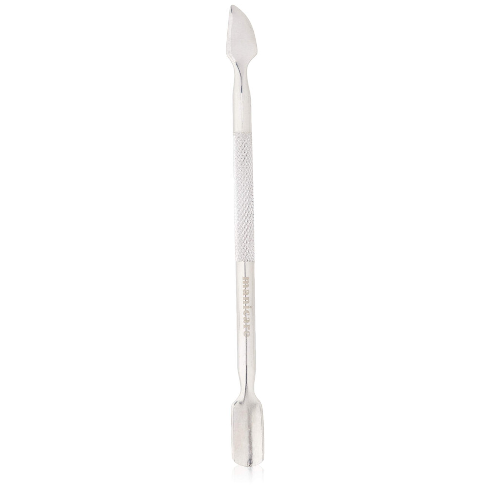 Manicare Cuticle Pusher And Nail Cleaner, Professional Manicure And Pedicure Tool, Dual Ended Stainless Steel, Perfect For Overgrown Cuticles